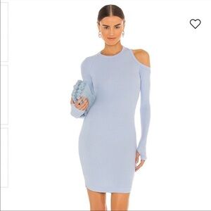 ALIX NYC Light Blue Cold Shoulder Dress